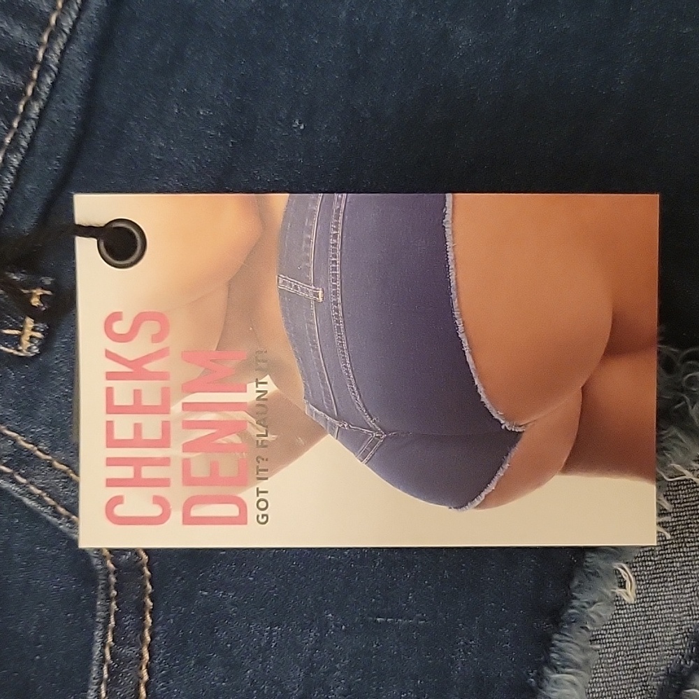 Women's Low Waist Stretch Mini Denim Shorts Hot Pants/Clubwear- Size:XL